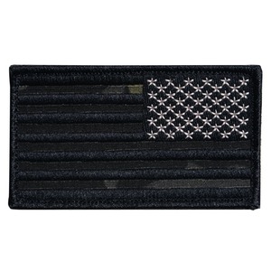  military badge the US armed forces star article flag multi cam black left right . rotation design velcro America army military patch up like