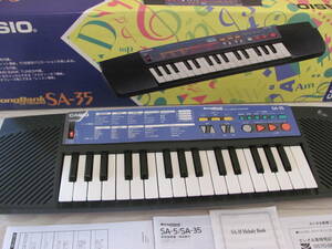 beautiful goods * boxed *CASIO keyboard song Bank SA-35 Casio SONG BANK*CASIO SA-35 desk keyboard 