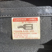 PORTER YOSHIDA LUGGAGE LABEL LINER Shoulder Bag ポーター 吉田カバン ラゲッジレーベル ライナー ショルダーバッグ チャコール 大容量_画像8