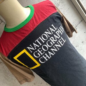 U.S Used Clothing NATIONAL GEOGRAPHIC CHANNEL T-Shirt アメリカ古着 ナショナルジオグラフィックチャンネル Tシャツ マルチカラー L