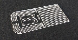 レザークラフト用 4mm定規 アクリル型 レザークラフト 型紙