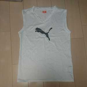  unused PUMA Puma sleeveless shirt 140 size white 