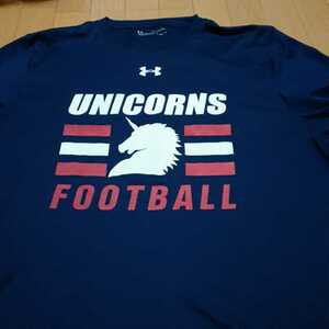 [ not for sale ].... university american football part UNICORNS player main .2019 year season T-shirt XXL Under Armor 