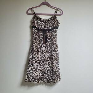  jean jacket leopard print Cami One-piece 38. bride One-piece leopard print ... pattern 