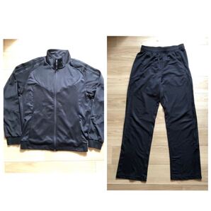 アディダス adidas ジャージ 上下セット 黒 トレーニングウェア