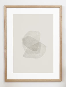 CARO CARO PRINTS | Abstract Neutral Art Print (GMTC-3601) | アートプリント/アートポスター (30x40cm) 北欧 アブストラクト