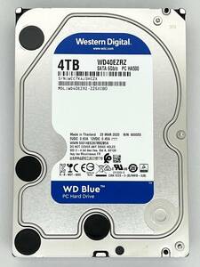 【送料無料】 ★ ４ＴＢ ★　WD40EZRZ　【使用時間：93ｈ】　Western Digital Blue　3.5インチ 内蔵 HDD　SATA600/5400rpm WD/青 稼働極少