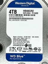 【送料無料】 ★ ４ＴＢ ★　WD40EZRZ　【使用時間：618ｈ】　Western Digital Blue　3.5インチ 内蔵 HDD　SATA600/5400rpm WD/青　良品_画像3