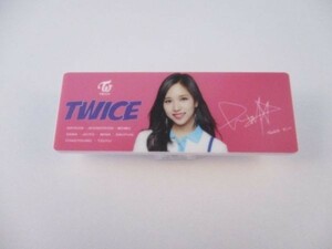 韓国 K-POP☆TWICE トゥワイス　MINA ミナ☆ホワイトアクリルネームバッチ　名札　I-139