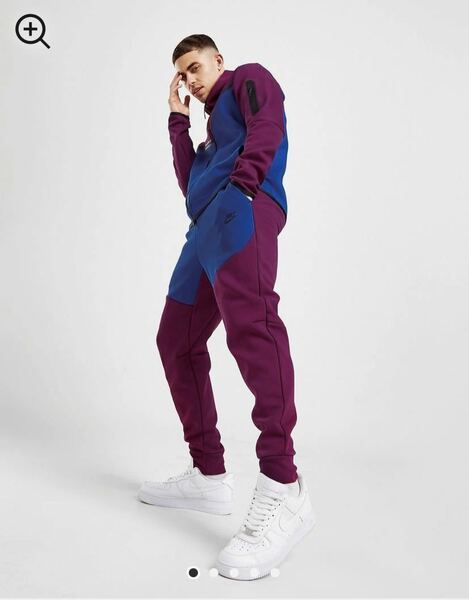 新品 日本未発売 海外正規品 NIKE TECH FLEECE セットアップ Sサイズ ナイキ テックフリース SANGRIA GAME ROYAL ワインレッド ブルー