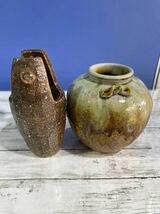 22A07-12：陶器　花瓶　花器　日本陶器　飾り　インテリア_画像7