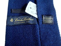 新品【送料無料】ブルックスブラザーズ Navy ニット ネクタイ Wool & Cashmere イタリア製 Brooks Brothers ネイビー ニットタイ_画像2