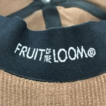 未使用品 FRUIT OF THE LOOM ブラウン キャップ アンナマガジンコーデュロイ メンズ レディース アウトドア キャンプ フルーツオブザルーム_画像10