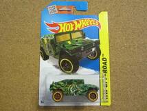 Hot Wheels HUMVEE ハンビー ハマー グリーン HW Off-Road Jungle Rally タイガーデコ ラリー ウッド HMMWV 米陸軍_画像1