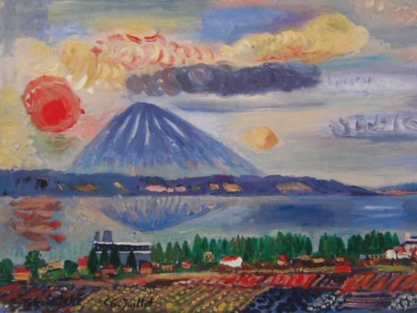Tatsushiro Takabatake, Lake Toya and Mount Yotei, Rare art book, Brand new with high-quality frame, In good condition, free shipping, Landscape painting, Hokkaido and Tohoku, Painting, Oil painting, Nature, Landscape painting