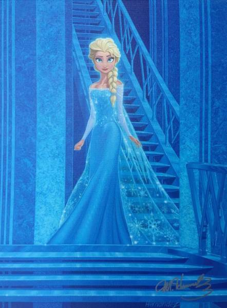 Disney Fine Art ディズニーファインアート アナと雪の女王　エルサ 限定 レア