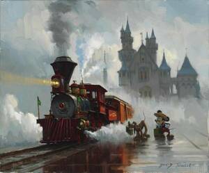 Disney Fine Art ディズニーファインアート ミッキー　プルート 限定 レア David Tutwiler