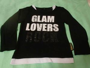 ♪GLAM LOVERS 長袖Tシャツ 120cm 黒色