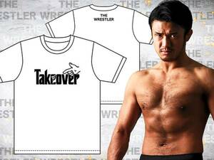 新日本プロレス 柴田勝頼 TAKEOVER Tシャツ 白 L or XLサイズ 新日 新日本 プロレス 柴田 THE WRESTLER KENTA G1 IWGP