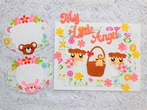  angel *baby* girl * craft punch * album * pink series *A*3