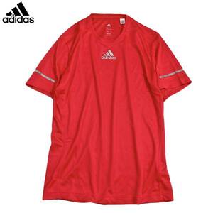 【新品】アディダス SQ ランニング 半袖 Tシャツ【29：赤】M トレーニング ジム マラソン ジョギング ウォーキング 陸上 adidas CLIMALITE