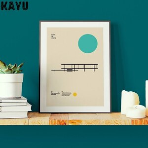 バウハウス Bauhaus 大 ポスター 70x50cm グッズ 海外 おしゃれ 北欧 モダン デザイン 美術 芸術 キャンバス グラフィティ アート 28