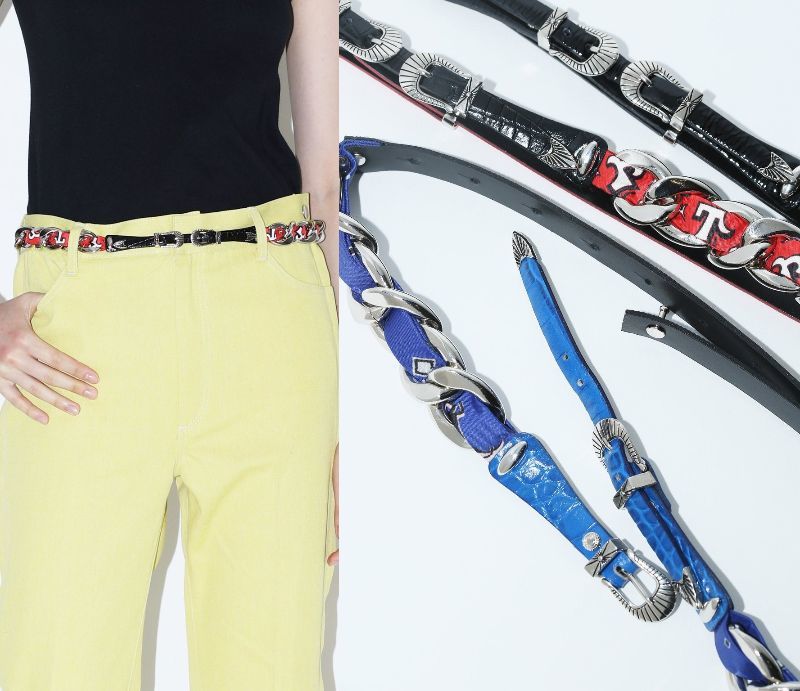 有名人芸能人】 TOGA トーガ ダブルバックル テーパードパンツ