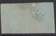 クラッシックイギリス切手・ヴィクトリア女王1841年ペニーレッド2枚列「スコット＃３, EC-ED」使用済み_画像2
