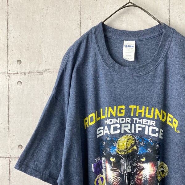 【US古着】90s ギルダン デザインTシャツ 古着 Lサイズ