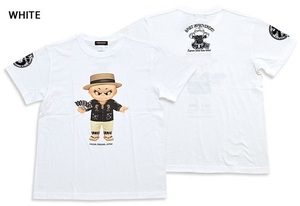 鯉口シャツちぎりインクジェット半袖Tシャツ◆CHIGIRI ホワイトMサイズ CHS41-591 チギリ 和柄 和風 刺青 キャラクター