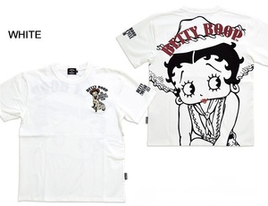 ◆SALE 8140円→5830円◆BR×BETTY ベア天竺半袖Tシャツ◆The BRAVE-MAN ホワイトMサイズ BBB-2014 ザブレイブマン ベティーちゃん