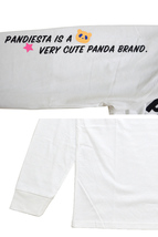 ワールドマップパンダロングTシャツ◆PANDIESTA JAPAN ホワイトXXLサイズ 561356 パンディエスタジャパン 長袖Tシャツ ロンT 刺繍_画像3