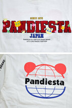 ワールドマップパンダロングTシャツ◆PANDIESTA JAPAN ホワイトXXLサイズ 561356 パンディエスタジャパン 長袖Tシャツ ロンT 刺繍_画像2