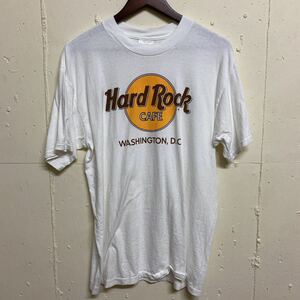 USA製 Hard Rock CAFE ハードロックカフェ プリントTシャツ WASHINGTON,D.C. 半袖 Tシャツ L 古着