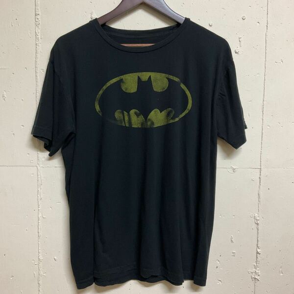 marvel マーベル BATMAN バットマン 半袖 プリントTシャツ 古着 L ブラック