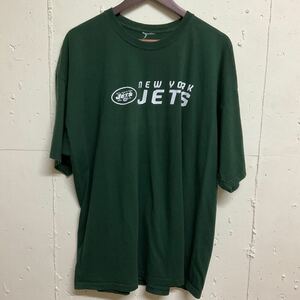 リーボック Reebok new york jets アメフト チームTシャツ 半袖 ロゴ Tシャツ 古着 2XL