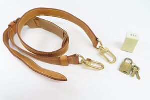 7019/ha/06.24 LOUIS VUITTON ルイ ヴィトン ヌメ革 ショルダーストラップ パドロック セット(59218-59219)