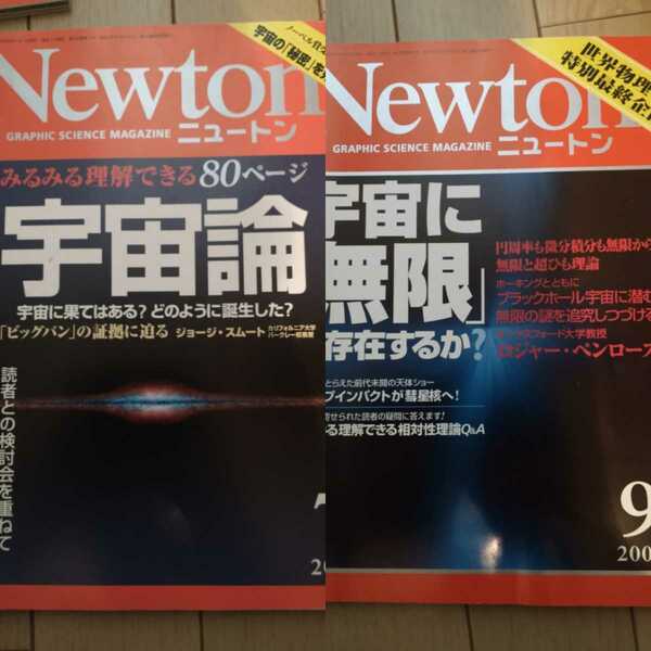 ★ Newton ニュートン 宇宙に無限はあるか 宇宙論 2冊セット 雑誌　宇宙 送料無料