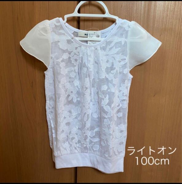 【100cm】新品女児半袖トップス Tシャツ 薄手