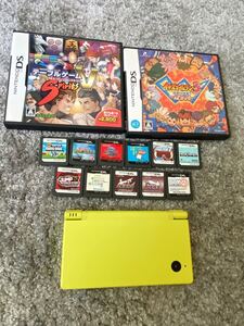 任天堂 DSi ライムグリーン ソフト13本セット 充電器、タッチペン付き
