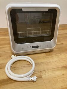 食器洗い乾燥機 siroca SS-M151 2020年製 給水、排水ホース付