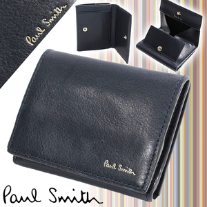 新品 ポールスミス メンズ 財布 小銭入れ カード収納付き コインケース Paul Smith カードケース マルチストライプ ネイビー ◆psq040-31