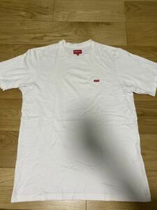 １円スタート　supreme small box logo tee スモール ボックス ロゴ Tシャツ　半袖シャツ　ホワイト　M