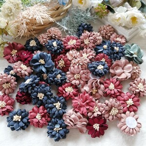 造花 材料 手作り 花モチーフ パーツ ヘアゴム ハンドメイド 素材 花心 H2