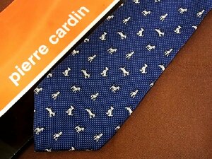 ♪26416C♪良品【犬 いぬ 動物 柄】ピエールカルダン【pierre cardin】ネクタイ