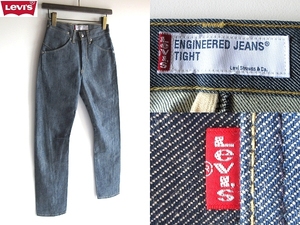 未使用 デッドストック Levi's ENGINEERED JEANS TIGHT リーバイス エンジニアドジーンズ 10005-08 立体裁断 デニムパンツ W27 インディゴ