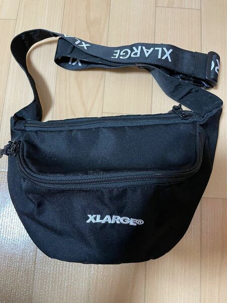 XLARGE エクストララージ ショルダーバック ウエストポーチ ウエストバッグ ボディバッグ 黒 ブラック 