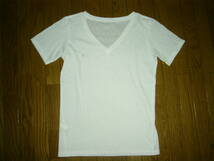 BACKBONE THE BASIS バックボーン V字Tシャツ S 白 加工Tシャツ 胸 アイコンロゴ LOGO 刺繍 ステッチ /_画像4