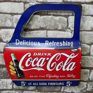 アメリカンレトロ ドア型プレート ブリキ アメリカ雑貨 壁掛け コカコーラ Coca Cola ドリンク DRINK 18