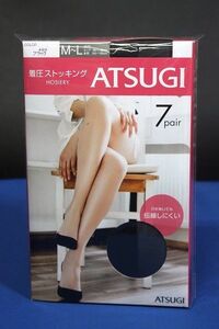 ATSUGIatsugi put on pressure stockings 7 pairs set black size M-L* postage 350 jpy 